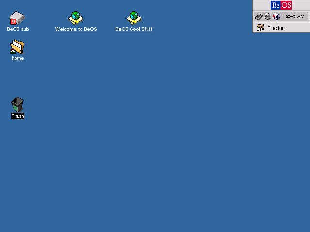 BeOS R5 desktop