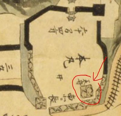 沼田城の城絵図