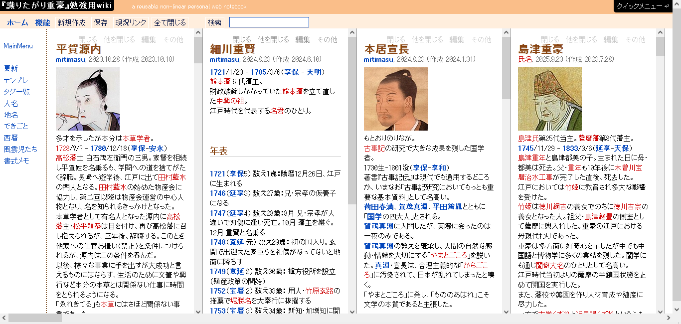 自分用にカスタマイズした TiddlyWiki Classic