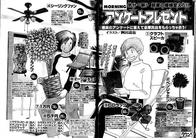 週刊モーニング　アンケートプレゼントページのイラスト