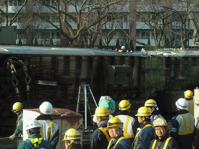  川崎駅脱線事故（2014-02-23）現場 