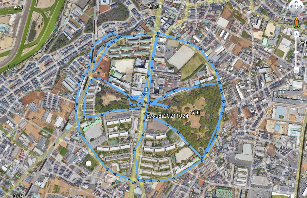 行田公園 GPS ログ
