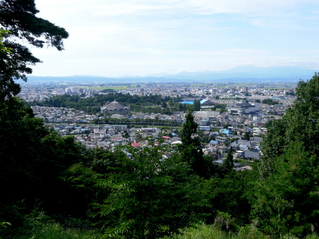 小田山新政府軍砲陣跡からの眺望