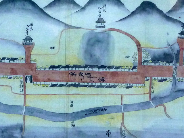 二川駅にあった江戸時代の二川宿の説明