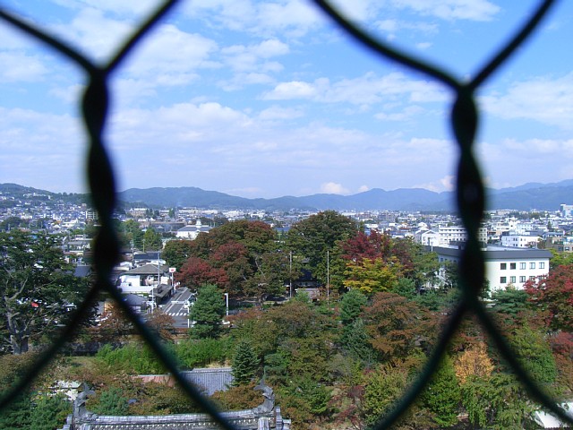  松本城　天守からの眺望 