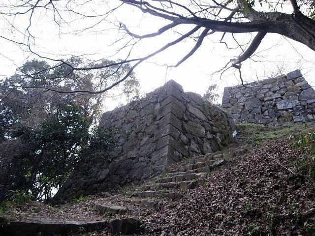 米子城　番所跡付近の石垣