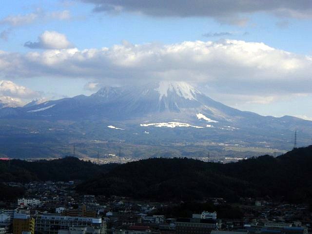 米子城　本丸から大山を見る