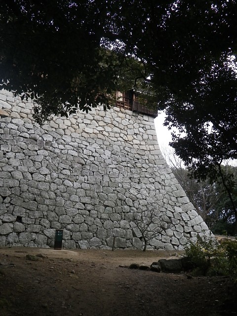  伊予松山城　乾櫓の石垣 