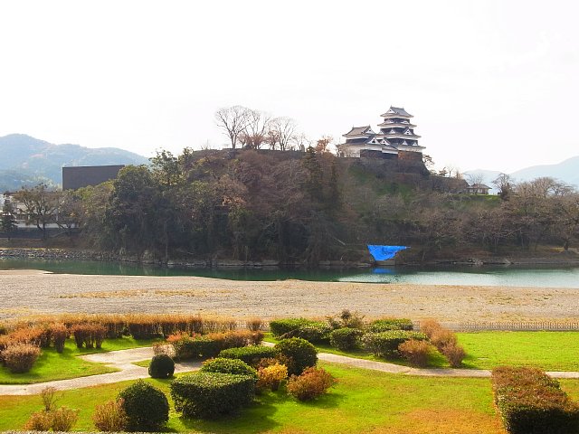  大洲城と肱川 