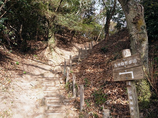 岩屋城　本丸への道