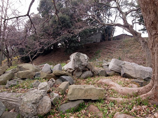 福岡城　三の丸高台の北面