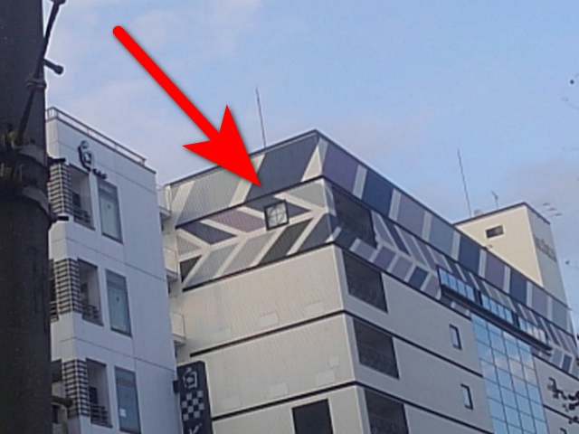 街中の丸十字紋